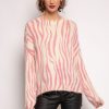 Femme Escandelle Paris | Pull A Imprimes Zebre