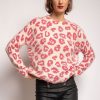 Femme Escandelle Paris | Pull A Imprimes Leopard Noir