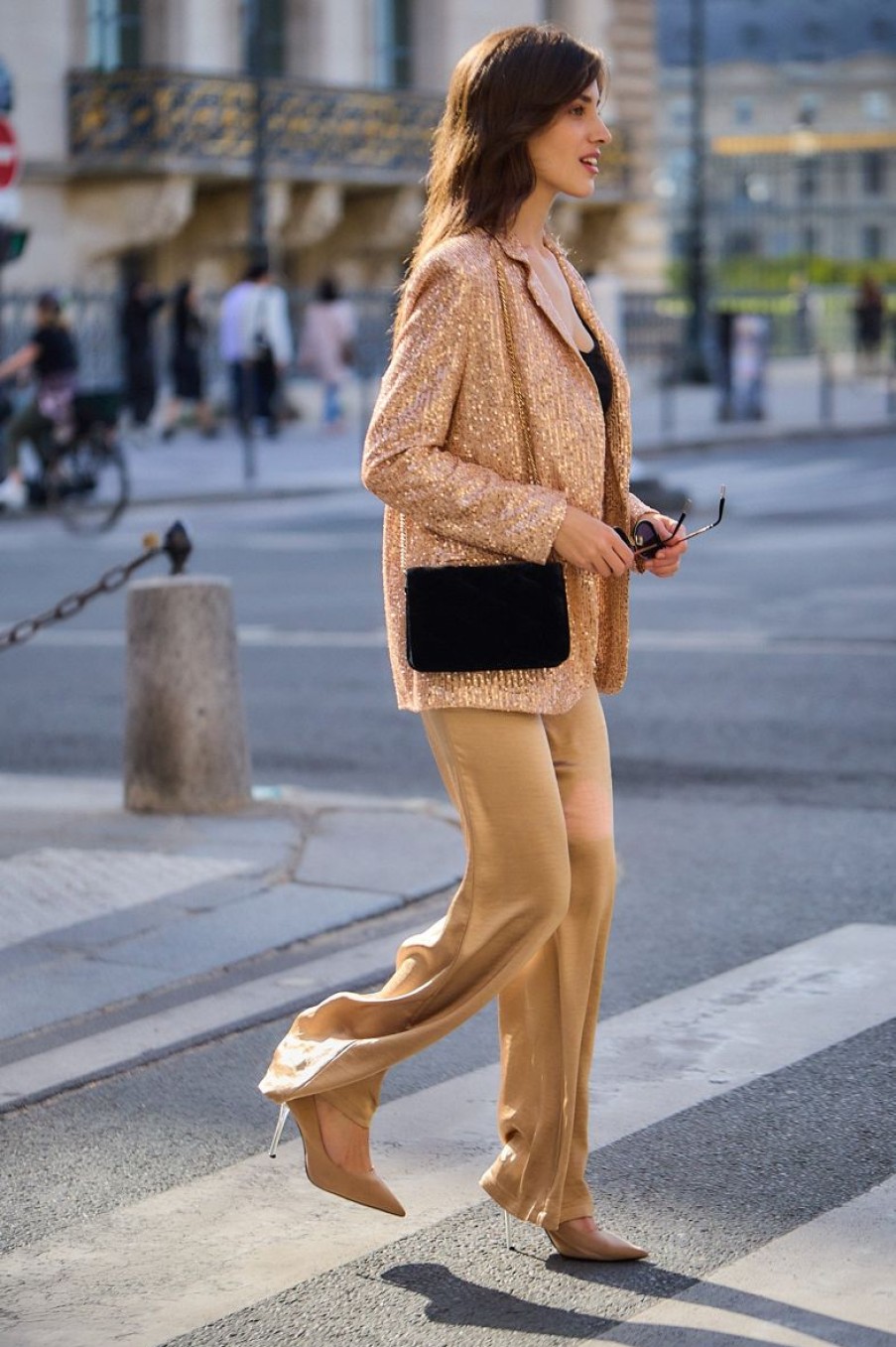 Femme Escandelle Paris | Sofia-Veste Blazer A Sequins