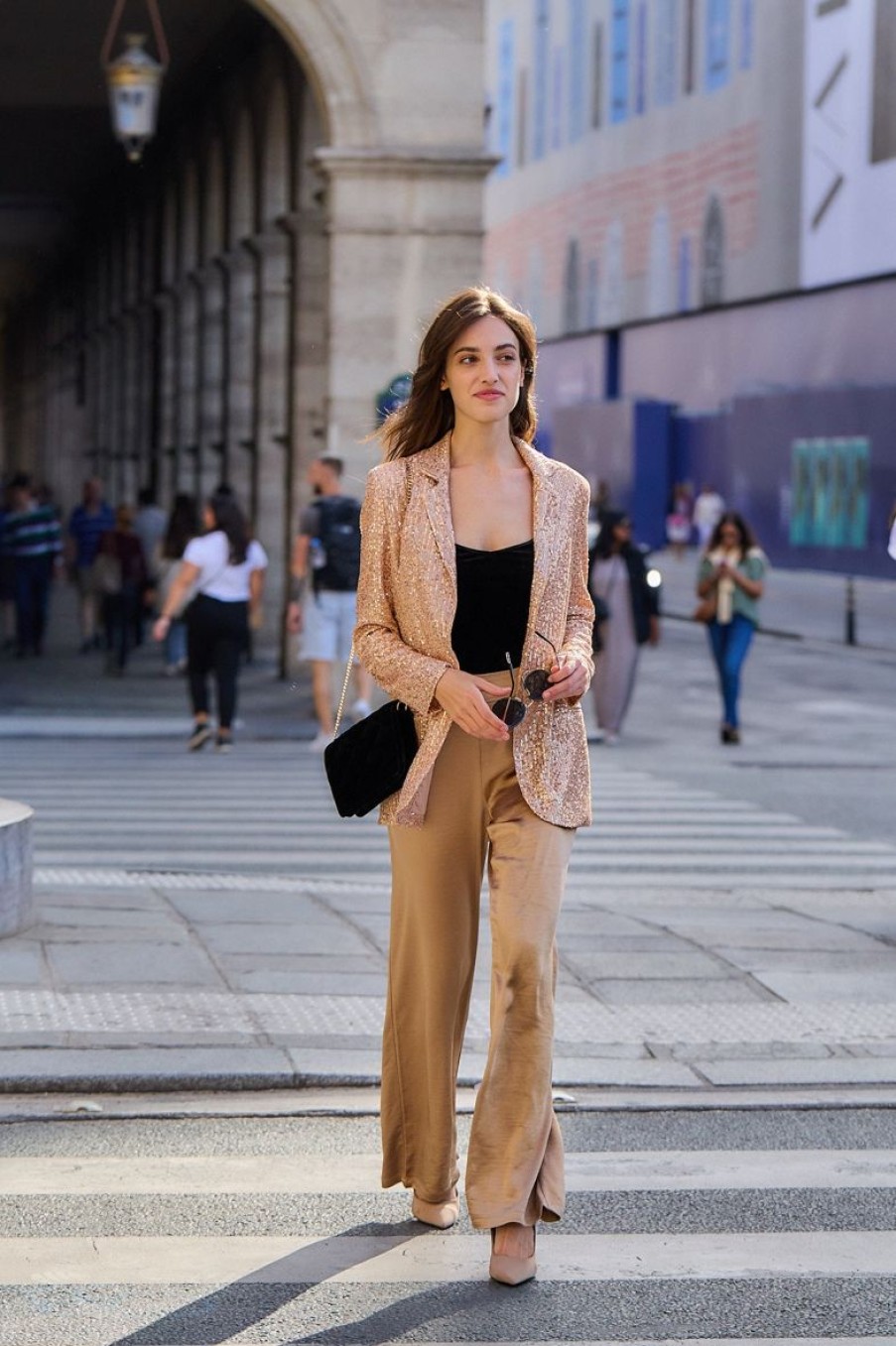 Femme Escandelle Paris | Sofia-Veste Blazer A Sequins