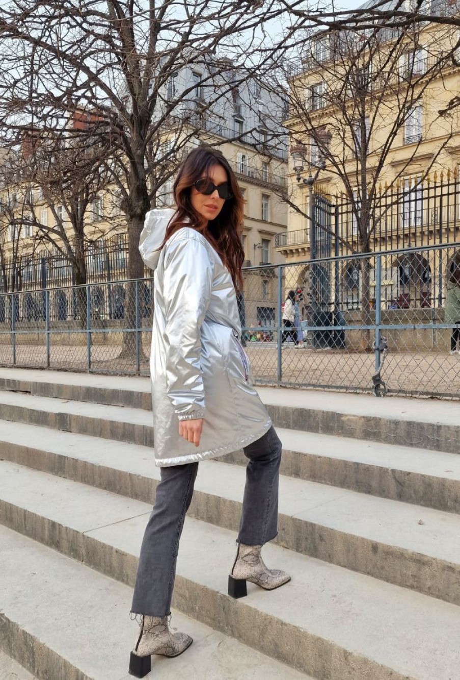 Femme Escandelle Paris | Parka Mi-Longue Unie