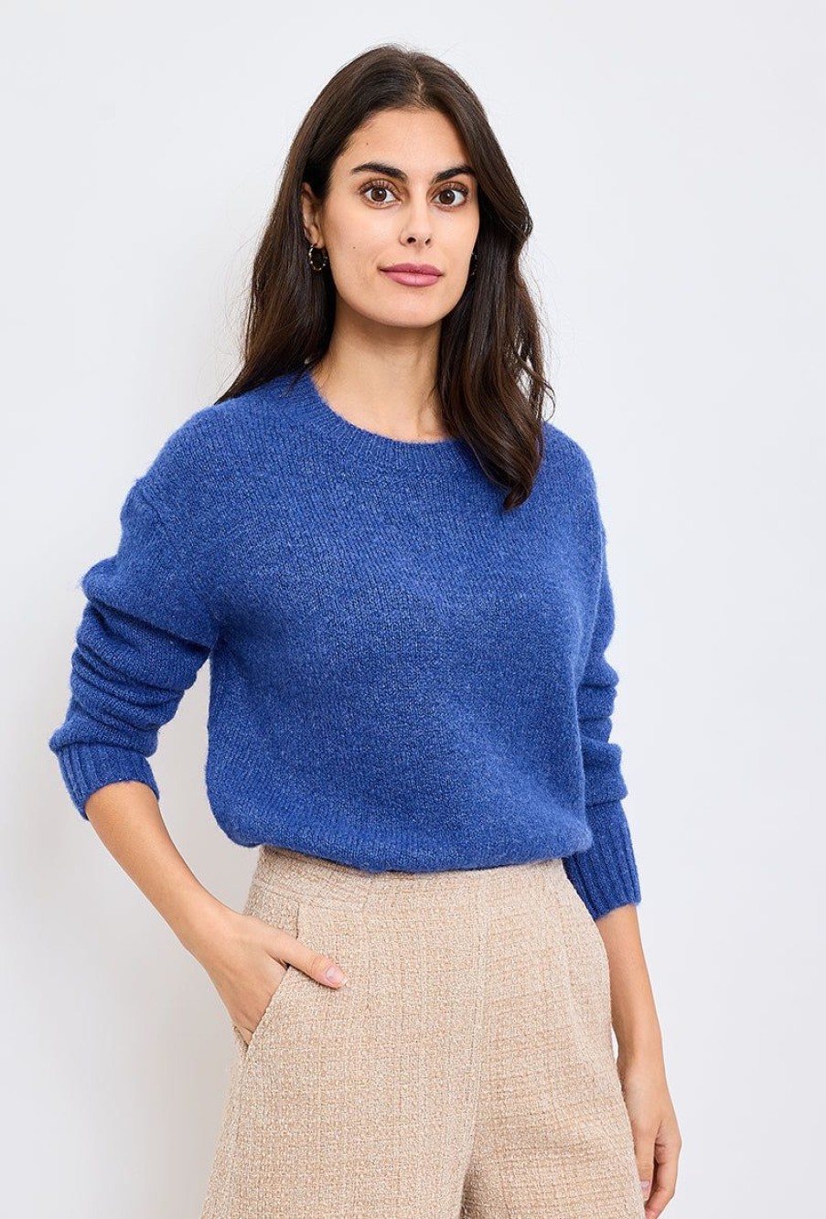 Femme Escandelle Paris | Pull En Maille Unicolore