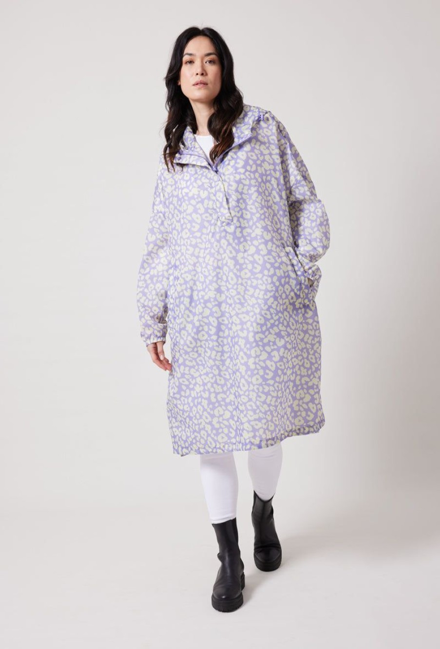 Femme Escandelle Paris | Poncho De Pluie Imprimes Leopard