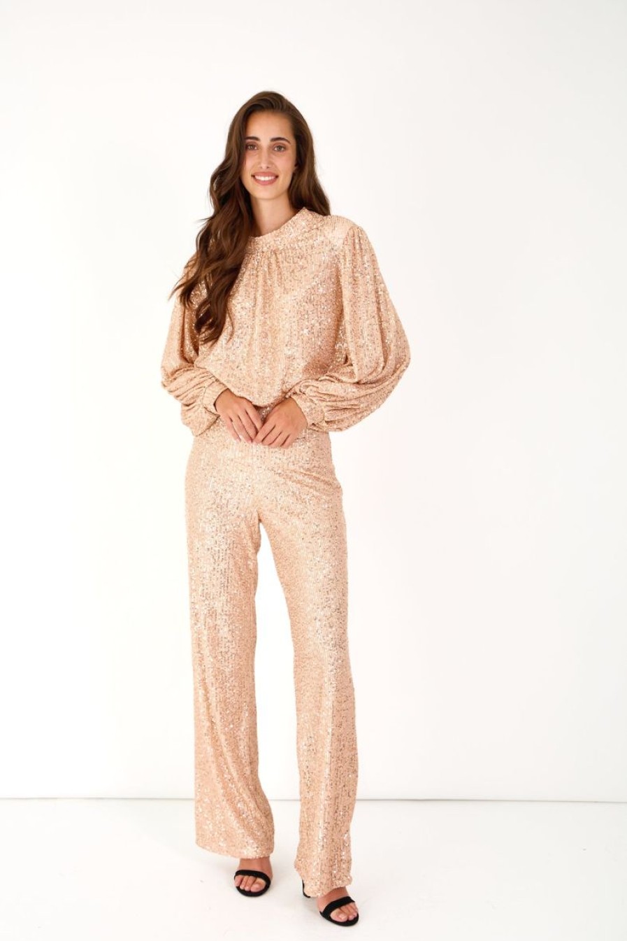 Femme Escandelle Paris | Jill-Pantalon A Sequins