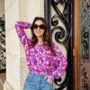 Femme Escandelle Paris | Chemisier A Imprimes Floraux