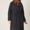 Femme Escandelle Paris | Doudoune Longue Style Trench Noir