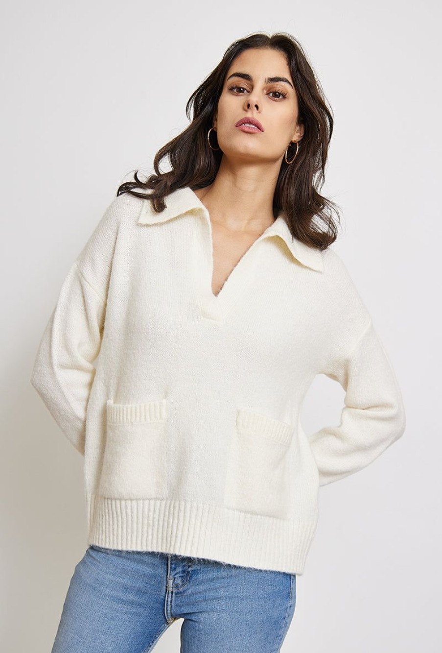 Femme Escandelle Paris | Pull Col V En Maille