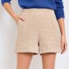 Femme Escandelle Paris | Short En Tweed