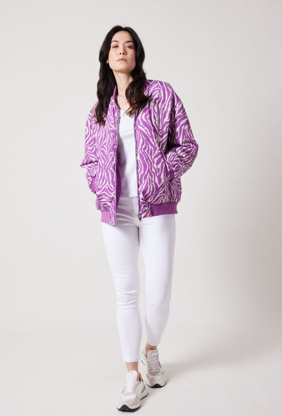 Femme Escandelle Paris | Bomber Reversible A Motifs