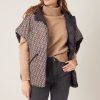 Femme Escandelle Paris | Doudoune-Cape Reversible A Imprimes